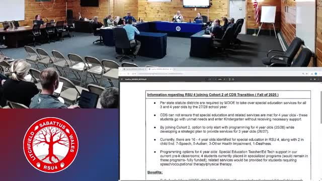 RSU 4 considers joining Maine DOE cohort to bring special‑education services to 4‑year‑olds