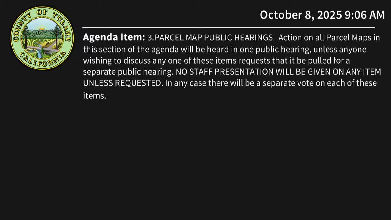 Planning commission approves two tentative parcel maps, takes action on third; CEQA exemptions applied