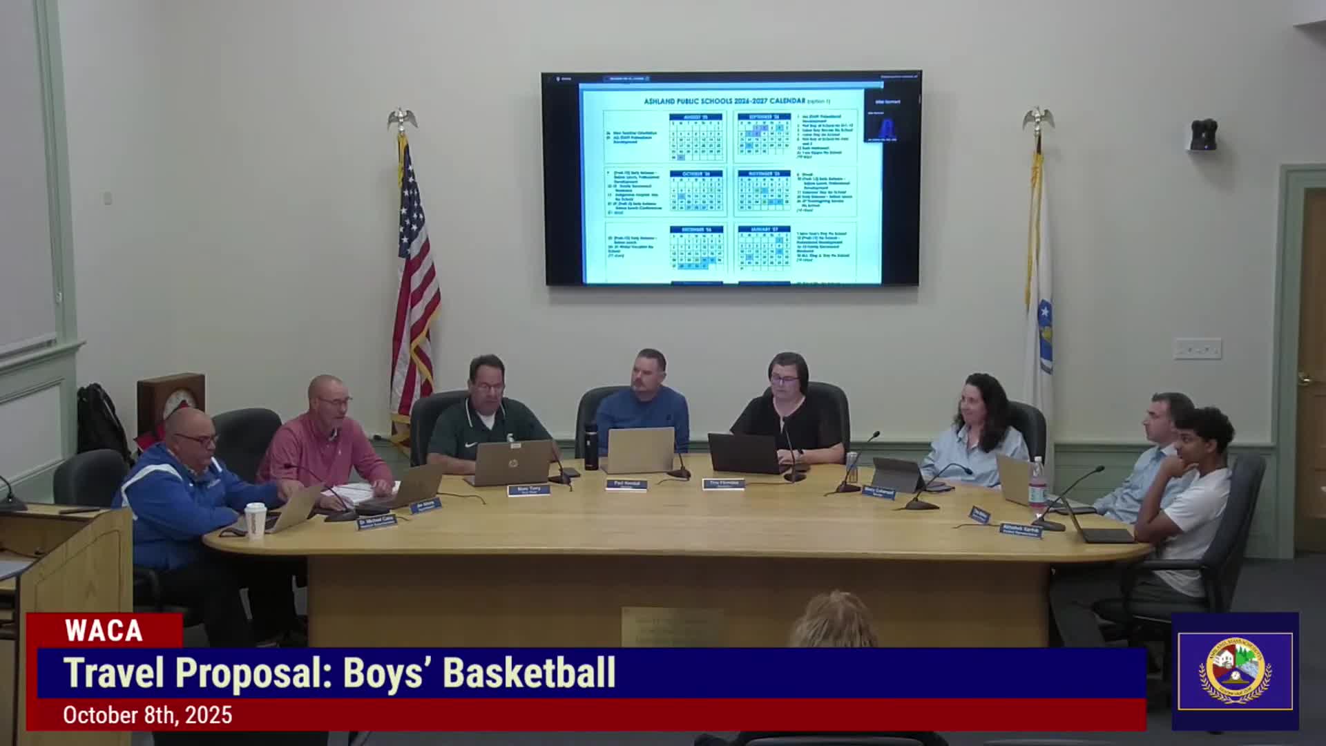 Ashland School Committee approves 2026–27 calendar, authorizes memorandum with educators' union