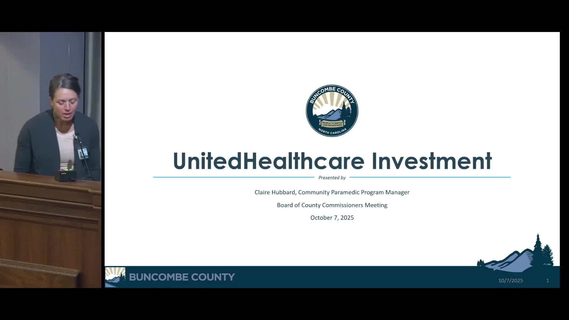 Buncombe County accepts $500,000 UnitedHealthcare grant to expand community paramedic mobile integrated health pilot