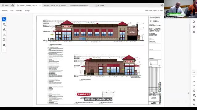 Planning commission hears Sheetz plan for gas pumps, drive-through at 111 E. Saginaw St.