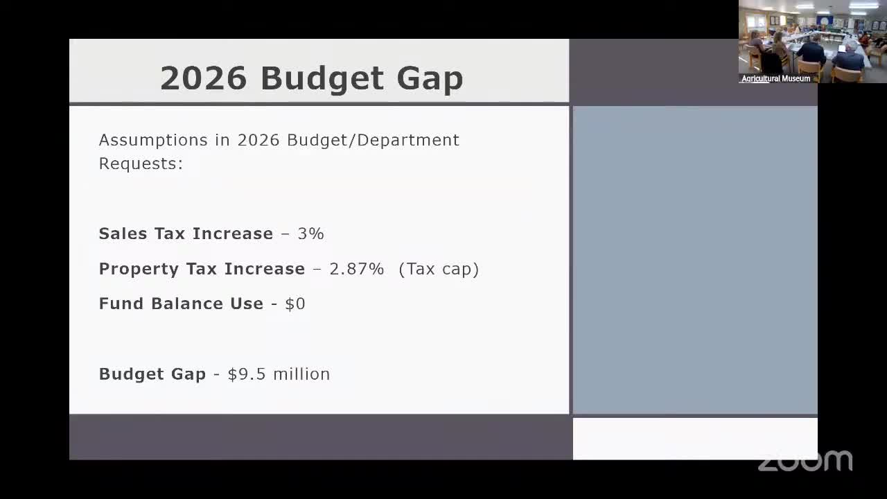 Cayuga County budget director: $9.5 million starting gap for 2026; health care, foster care and Medicaid cited as drivers