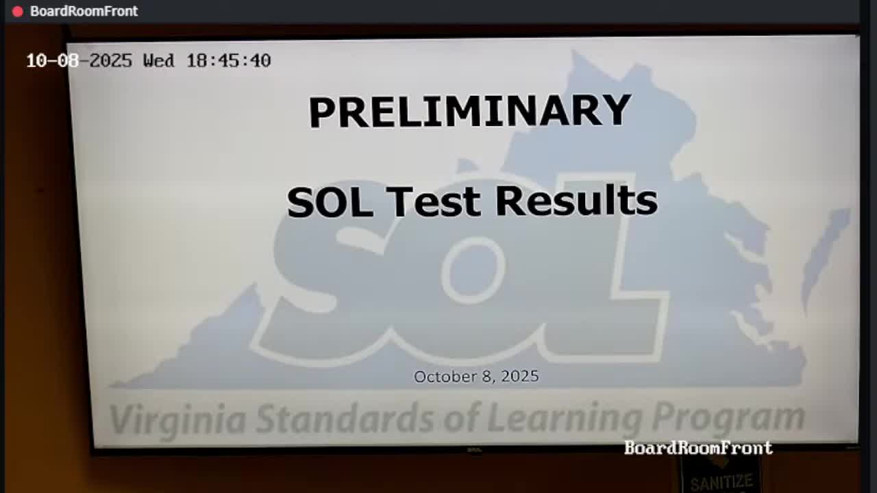 Halifax County Schools presents preliminary SOL results and recommends Kiddom K–5 math adoption at $417,000 over five years