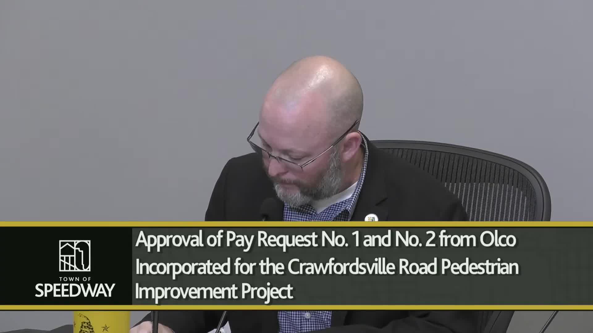 Council approves $1.2 million in pay requests for Crawfordsville Road pedestrian project