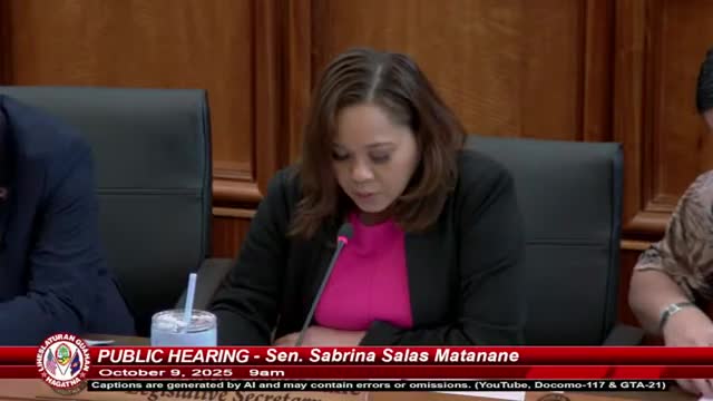 Committee holds confirmation hearing for physical therapist Julene Duenas