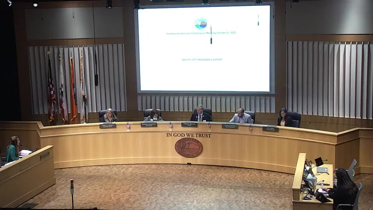 City to issue RFP for security at sports park and select parks; staff expect council award in December