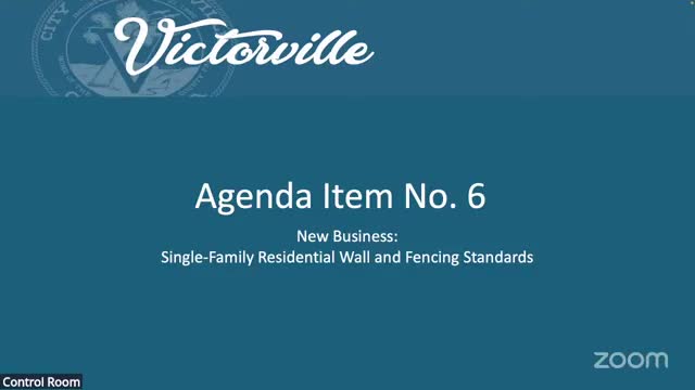 Victorville planning commission declines vinyl-fence pilot, cites fire, durability and community concerns