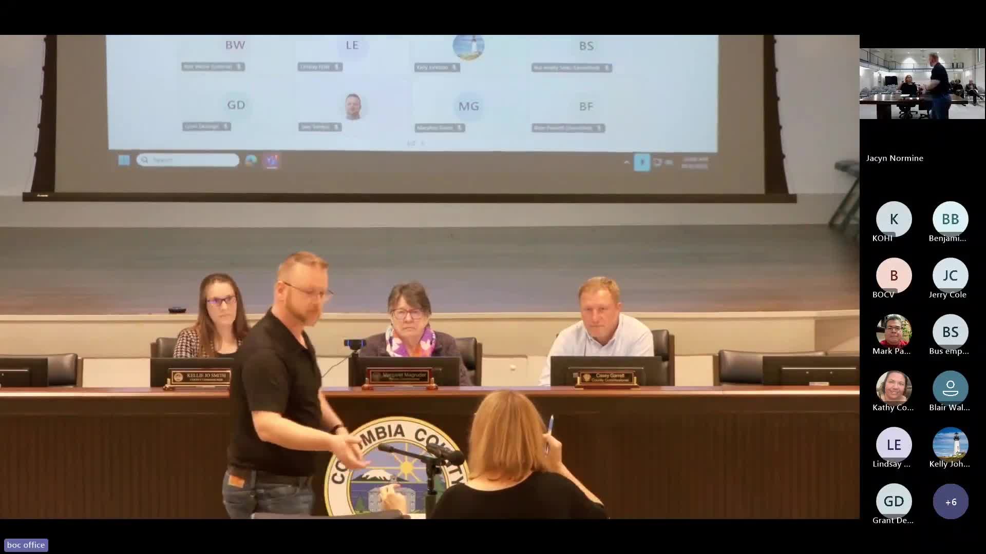 Board directs staff to prepare interim treasurer appointment; former treasurer willing to serve