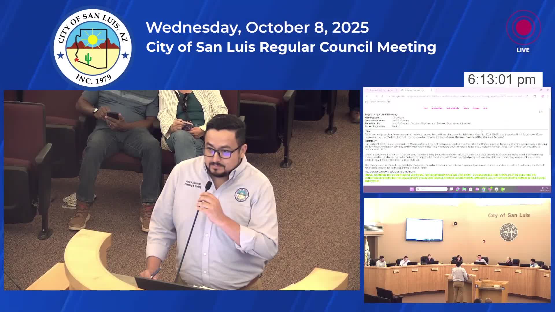 San Luis removes developer amenity requirement from two final plats after new impact-fee policy