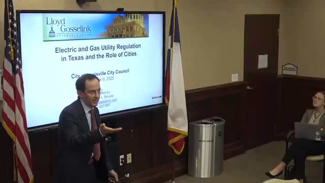 City attorney briefs Lewisville council on Texas electric and gas regulation, city role in utility coalitions