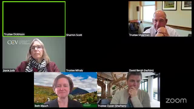 Vermont State University presidential search moves to screening; committee holds executive session on personnel