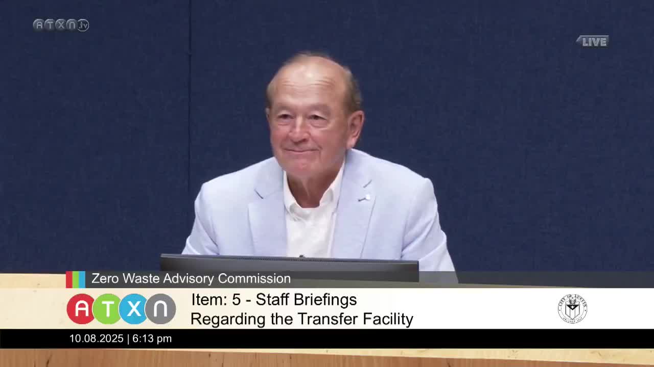 Staff briefs commission on proposed transfer station; aims for site acquisition this fall and operations by 2030