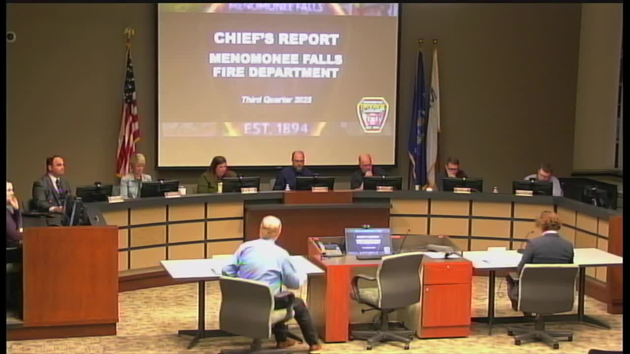 Menomonee Falls Fire Chief reports higher call volume, staffing updates and equipment reviews after flooding
