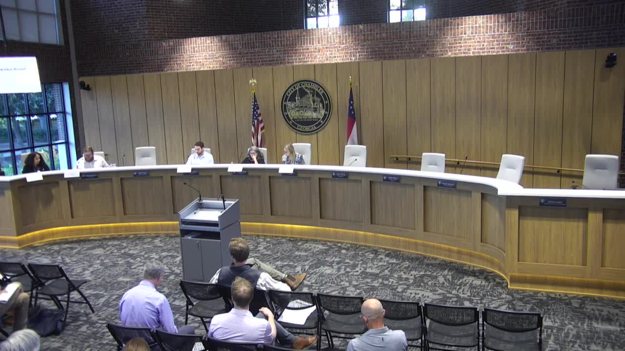 Chamblee design board backs large mixed‑use project with conditions, rejects painted‑brick and two utility waivers