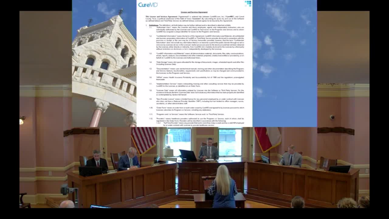 Comal County approves CureMD electronic medical record contract for public health department
