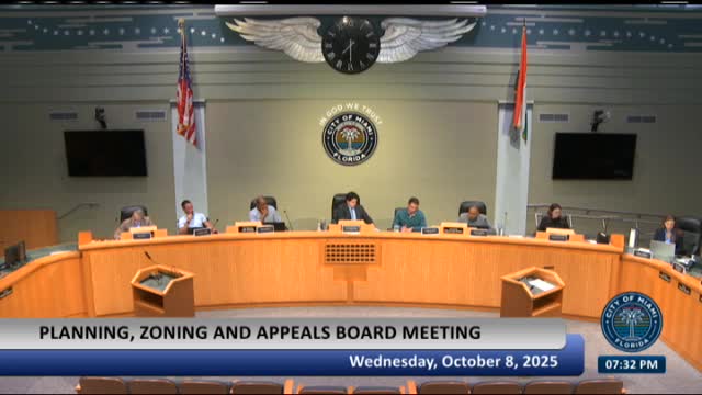 Planning board recommends denial of Brickell Motors rezone and comp‑plan amendment for properties near SW Eighth Street