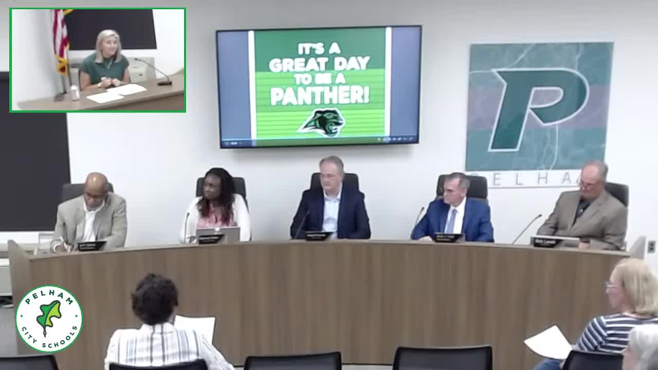 Superintendent reports community grant from Rep. Pascal; Pelham Ridge named semiquincentennial school