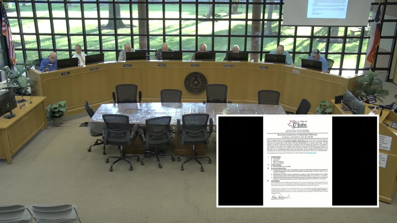 Clute P&Z sets Nov. 13 hearing on allowing ground-floor residences in older homes