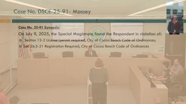 Absent owner ordered to face fines and lien for unpaid business tax receipts at 300 S. Orlando Ave.