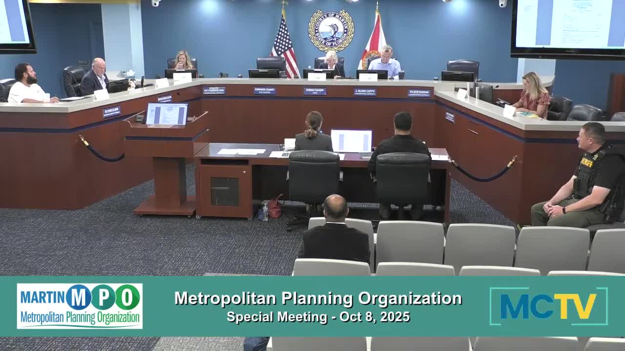 Martin County MPO adopts 2050 long-range transportation plan after debate over regional service and technology scenarios