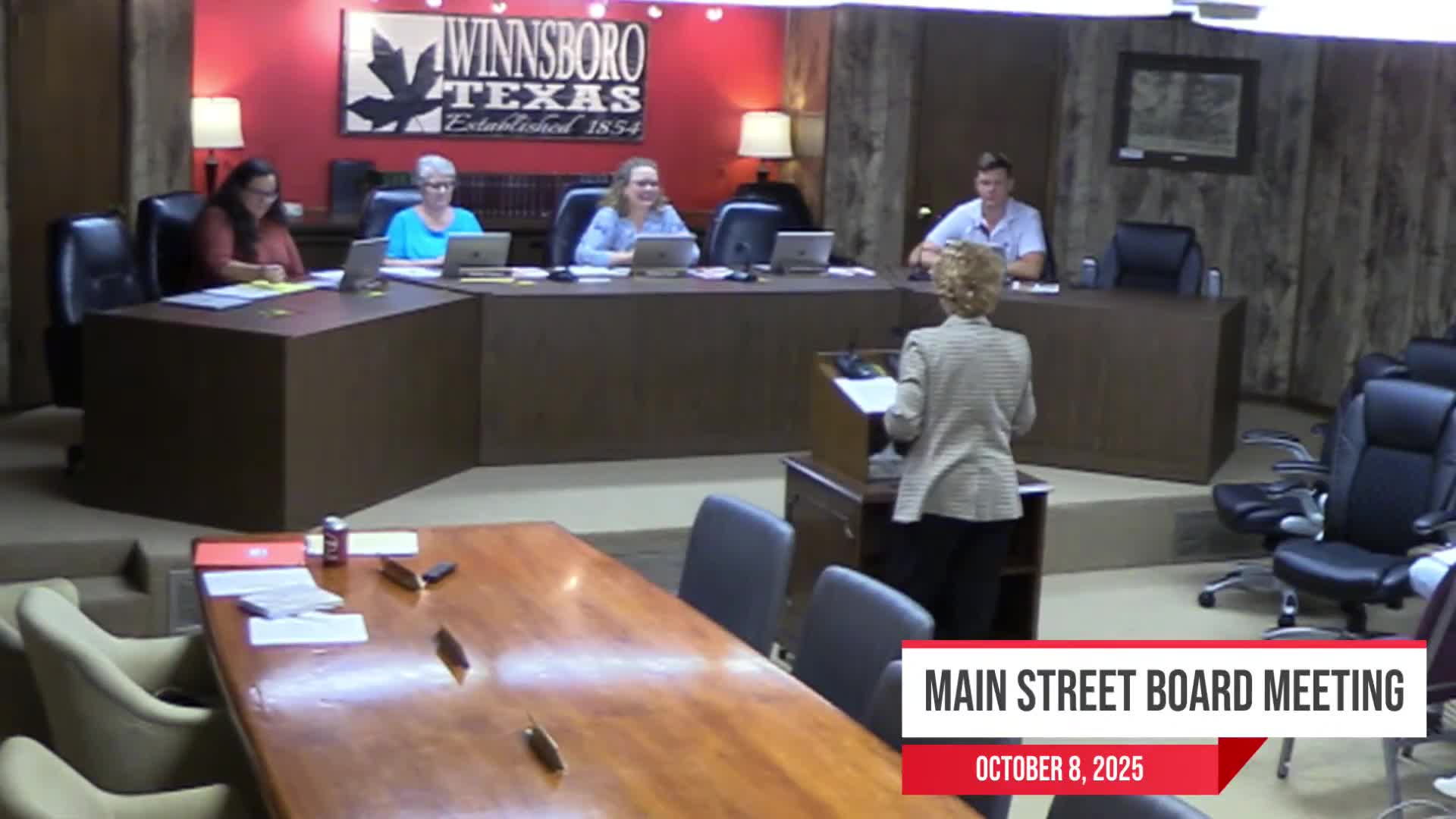 Winnsboro Main Street director recommends $4,500 purchase of 7-year banner flags for downtown