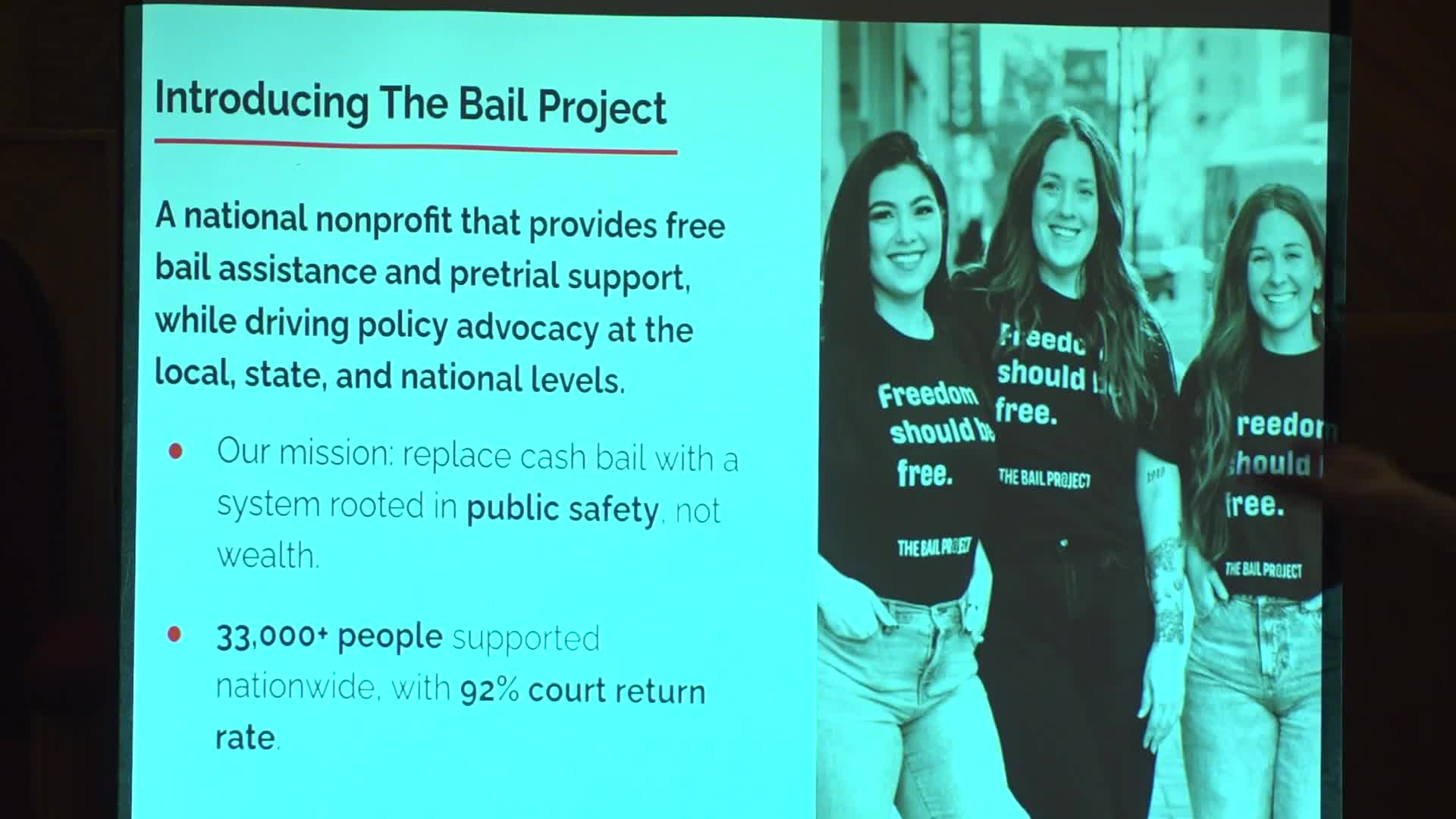 Bail Project staffer describes local work, statistics and racial disparities at Missoula talk