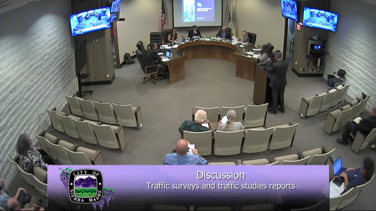 Sierra Madre council approves traffic-report changes, asks staff to prepare stop‑sign findings for three intersections