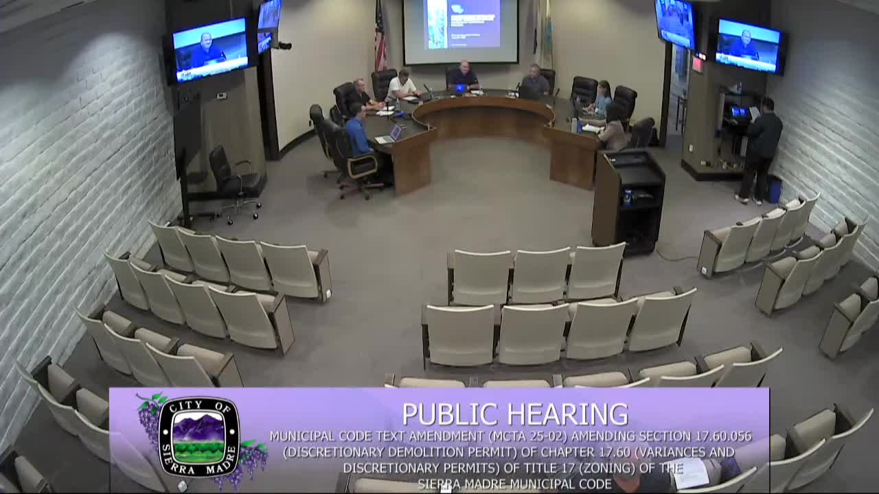 Planning commission advances draft changes to discretionary demolition permit rules; seeks exhibits for fire hardening and postwar homes