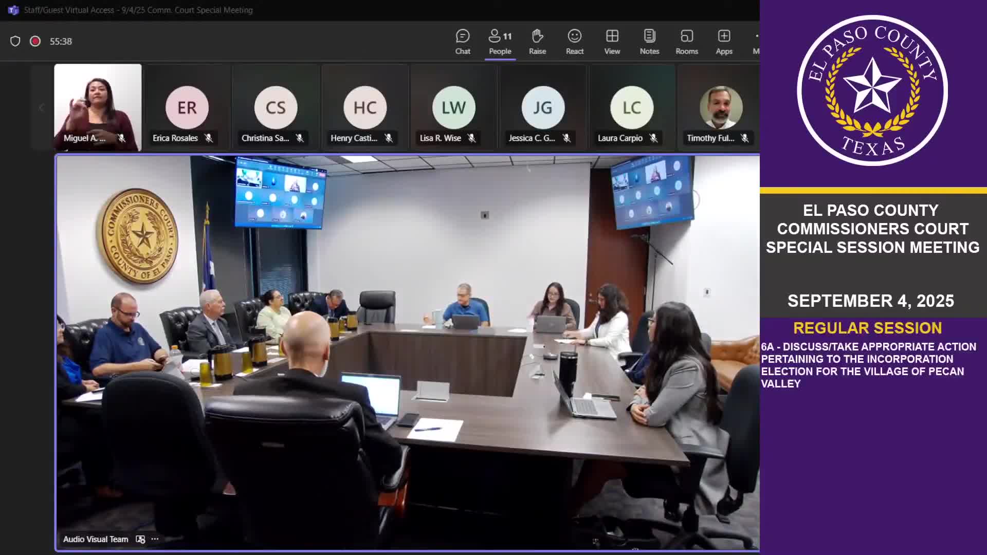 El Paso County to rescind order calling Pecan Valley incorporation election
