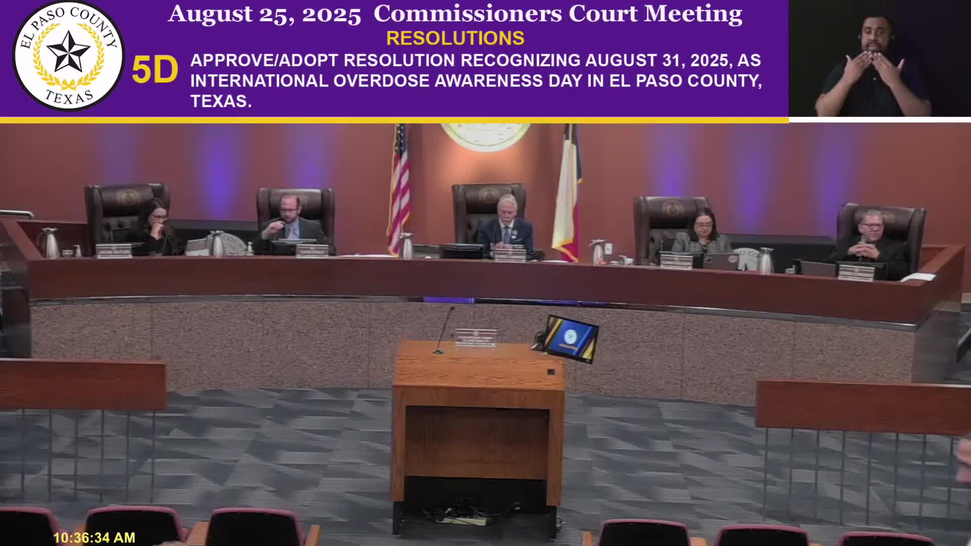 Commissioners declare Aug. 31 International Overdose Awareness Day; advocates urge harm-reduction investments