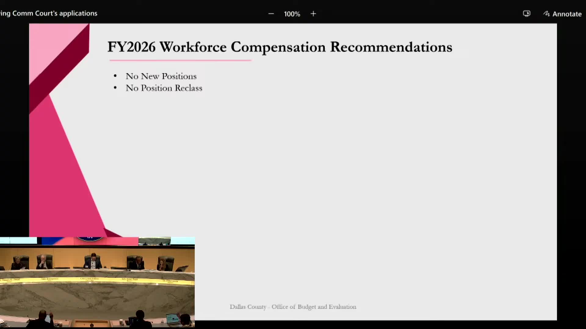 Court hears workforce compensation plan: 3% COLA, reclass estimate and phased IT hires