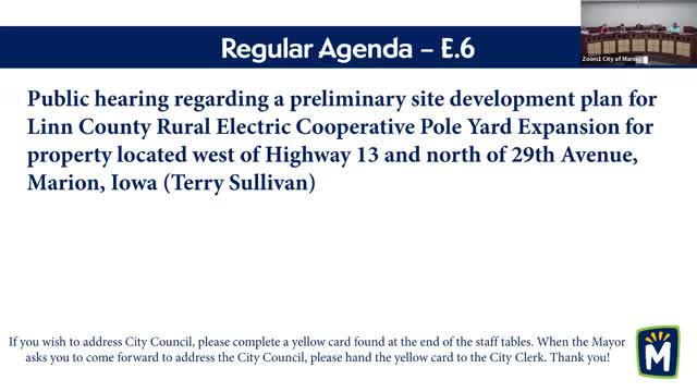 Linn County REC’s pole-yard expansion approved preliminarily with conditions on landscaping and future substation placement