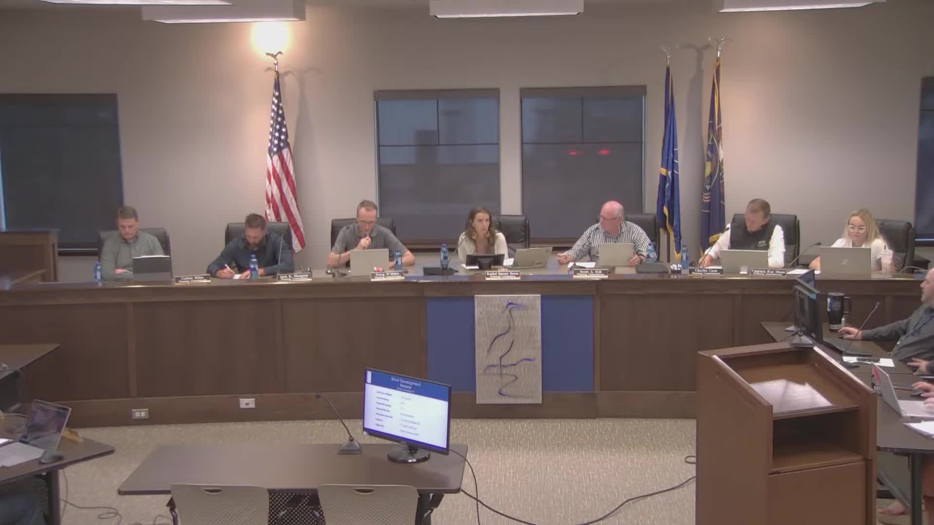 Planning commission recommends Stout Development rezone from RA‑5 to R1‑10 after debate over drainage, notice and preservation of rural lots
