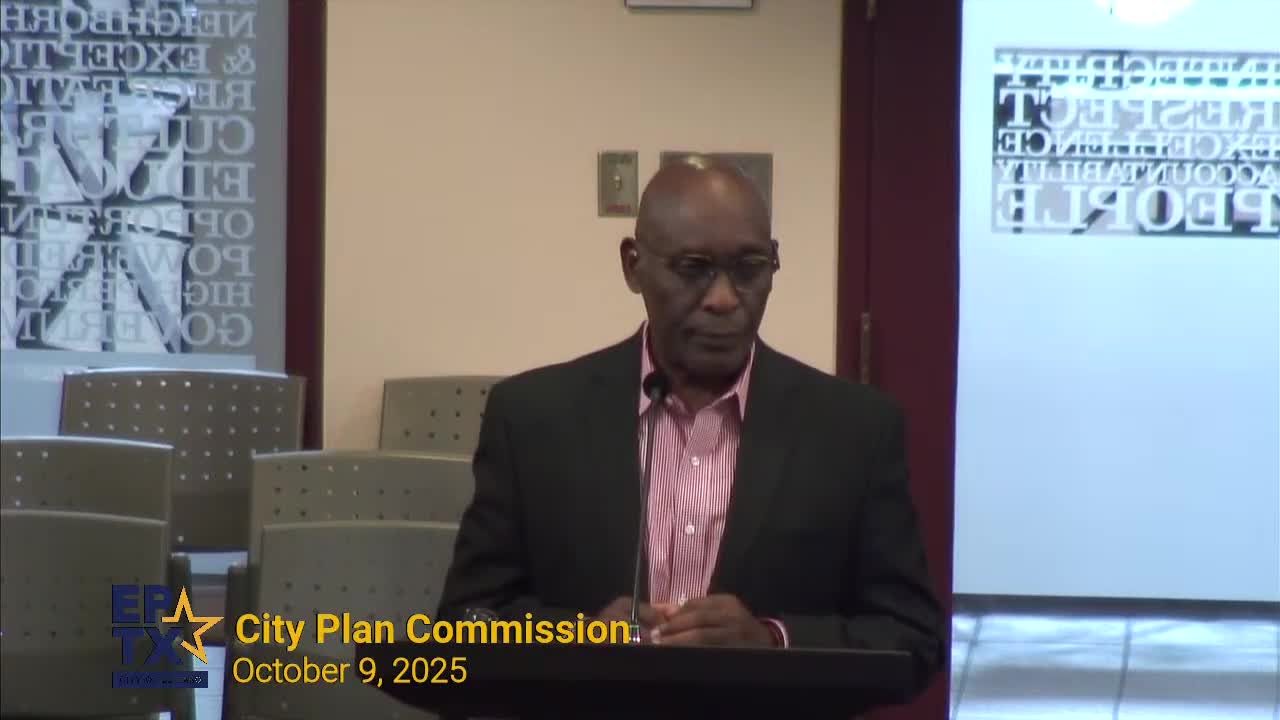 Planning staff previews 'Envision El Paso' comprehensive‑plan update, seeks ongoing engagement
