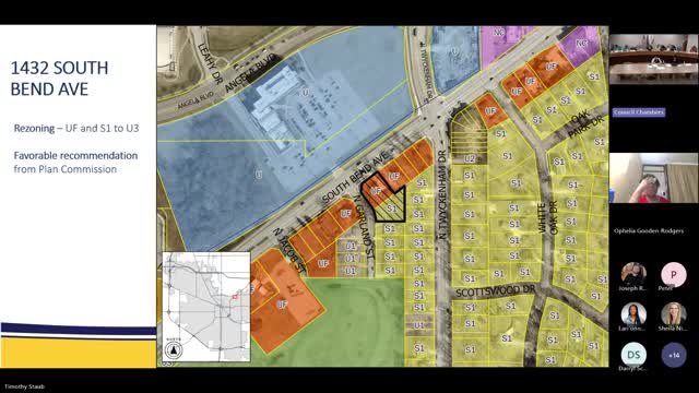 Council backs rezoning for 30‑unit condominium project at 1432 South Bend Ave