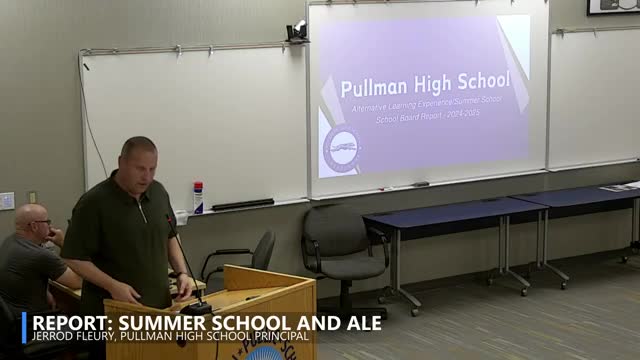 Pullman reports growth in ALE use, mixed summer-school results