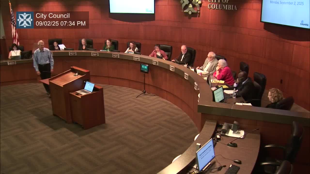 Columbia council approves 74 budget amendments, sends FY2026 budget back for final vote Sept. 15
