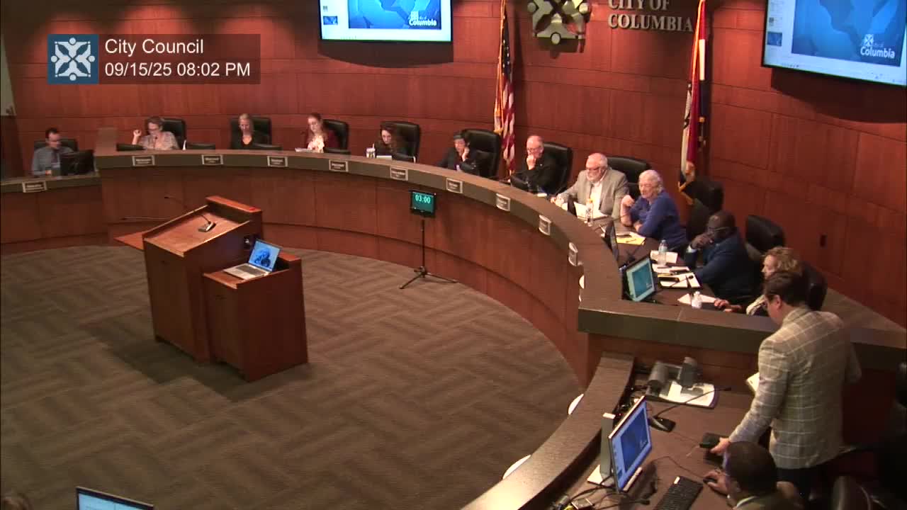 Columbia adopts FY2026 budget after amendment to reduce interfund transfer; general fund shows small projected deficit