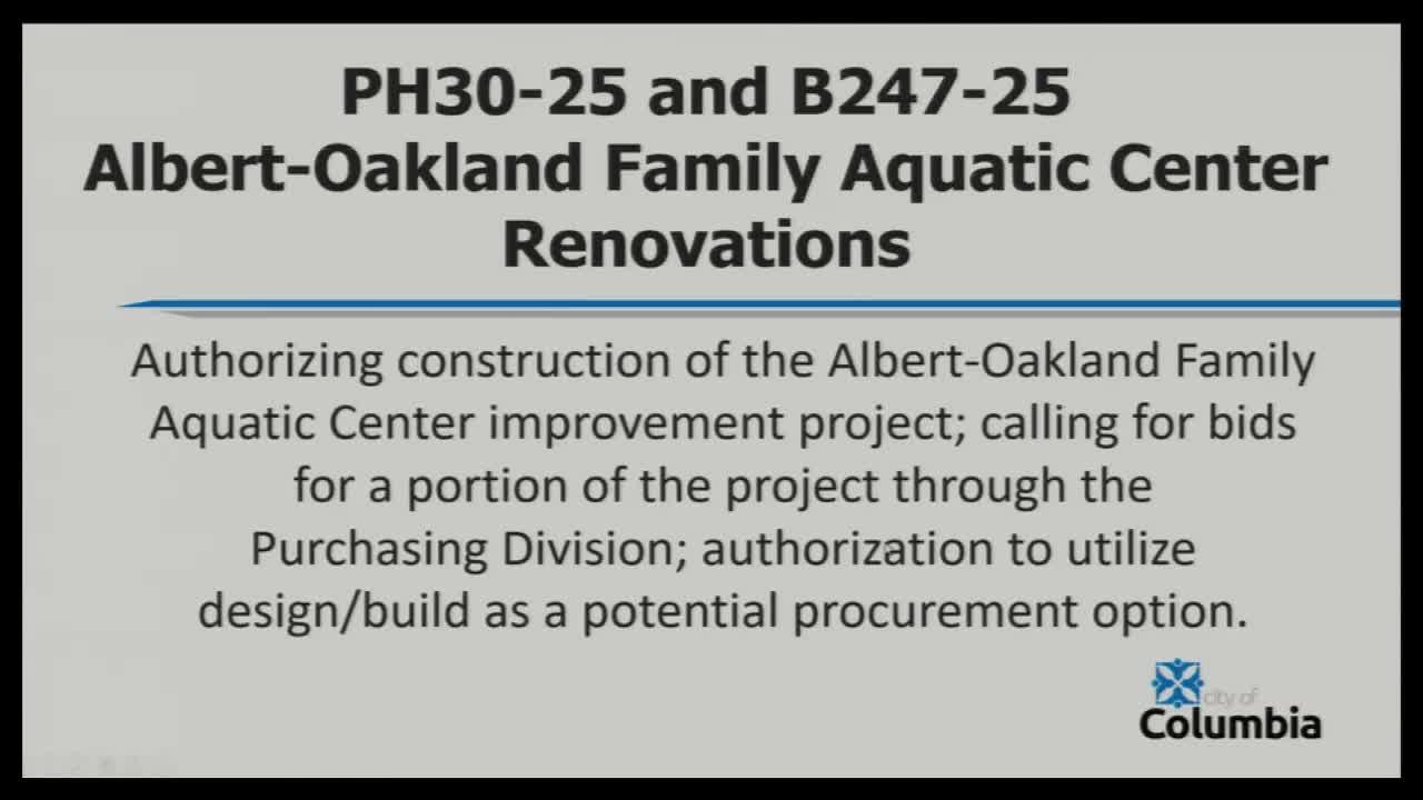 Council approves $4 million renovation plan for Albert Oakland Family Aquatic Center
