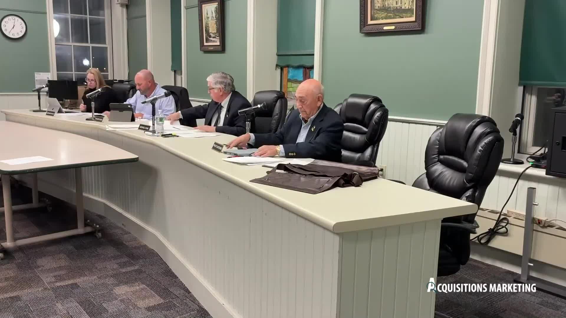 Goshen board reviews revised IWS DEIS, members press applicant on host fee and technical gaps