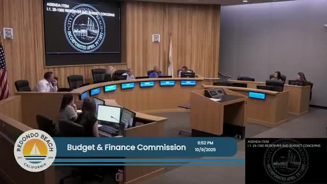 Redondo Beach finance commission urges quarterly revenue updates, agrees to add budget and CIP items to next agenda