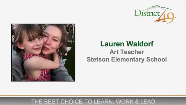 Stetson Elementary art teacher Lauren Waldorf praised for nurturing student creativity