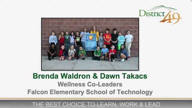Falcon Elementary honored after receiving national 'America's Healthiest School' award for staff wellness and tobacco-free work