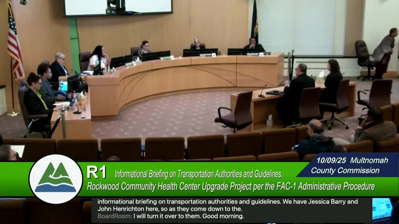 Multnomah County transportation officials outline plan to update codes, road rules and design manual