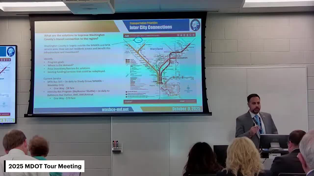 Hagerstown Regional Airport pursues ‘landline’ bus‑to‑airline link, terminal expansion and tower replacement