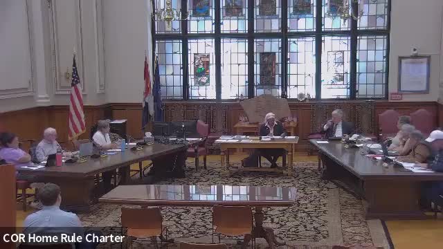 Charter commission votes to send letter to mayor and council seeking appropriation; discusses hiring secretary and interpreters