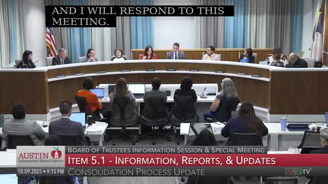 Trustees press Austin ISD to spell out special-education transitions and staffing in consolidation plan