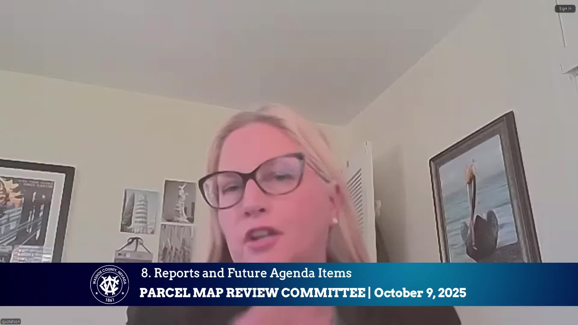 Washoe County parcel map committee told of legal counsel transition to Chaz Lehman
