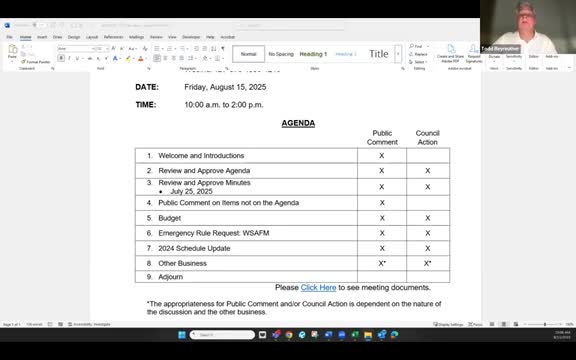 State Building Code Council approves FY26 budget, council and DES warn expenditure authority still needed
