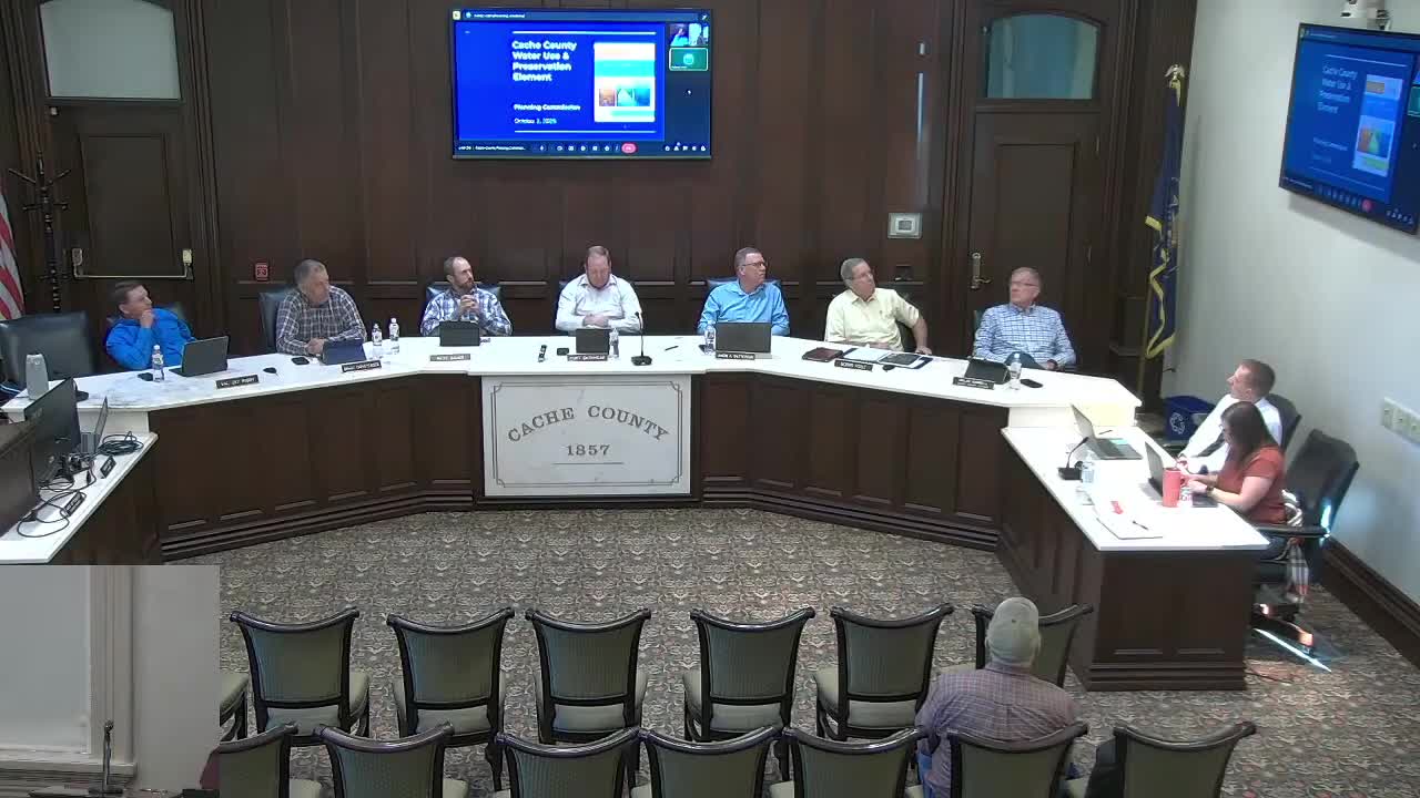 Planning commission recommends Cache County water-use and preservation element to county council